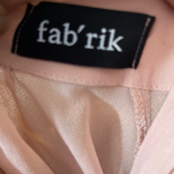 Fab’rik Sheer Blush Pink Blouse - Picture 5 of 7